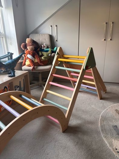 Wooden Pikler Triangle Climbing Frame