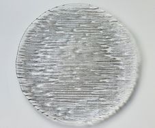 Rosenthal Studio Line "Frosted Glass"  glass plate  with makers stamp   Diameter 23 cm