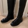 Black leather boots m&s size 5.5 Image 2