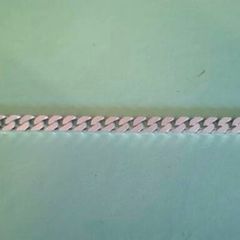 Mens Sterling Silver Cuban Chain Bracelet