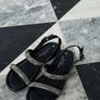 Black Strappy Flat Sandals BNWT Size 5 Image 2