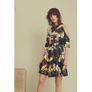 WHISTLES Floral Print Cold Shoulder Silhouette Dress Image 3