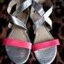 Silver Sandals Size UK3 Image 2