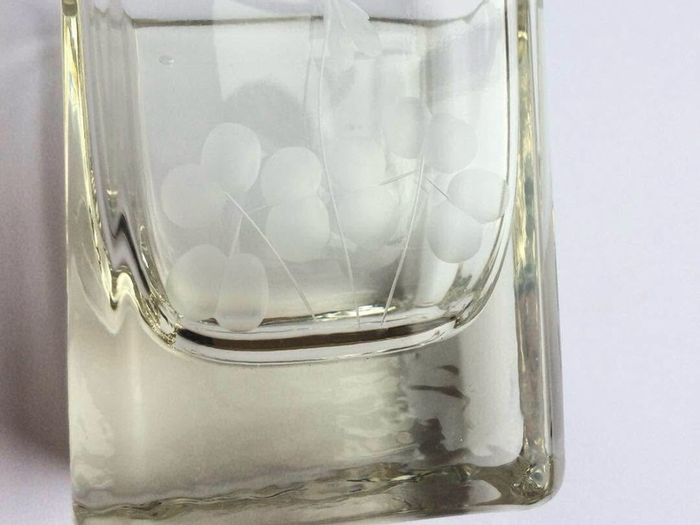 Small Vintage Etched Crystal Cup / Vase