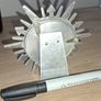 small silver sunburst mirror Image 2