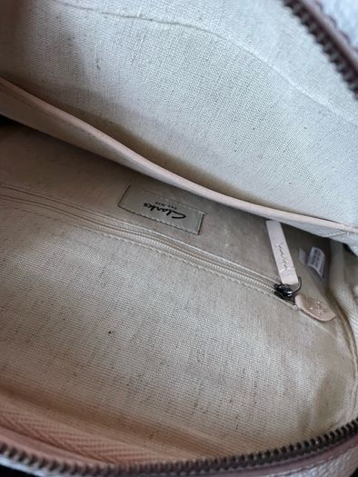 Women's bag backpack Clarks Genuine leather white colour Brand new