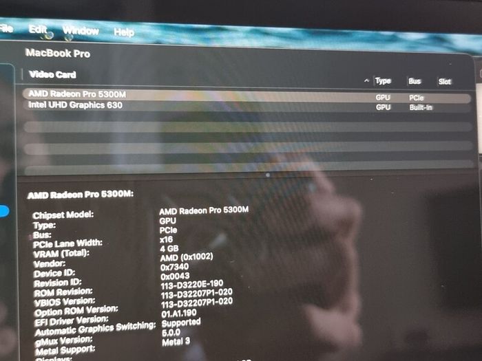 MacBook pro 2019 16"