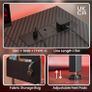 L Shaped Gaming Desk with LED Lights & Power Outlets, 100 x 80cm Small Corner Image 6