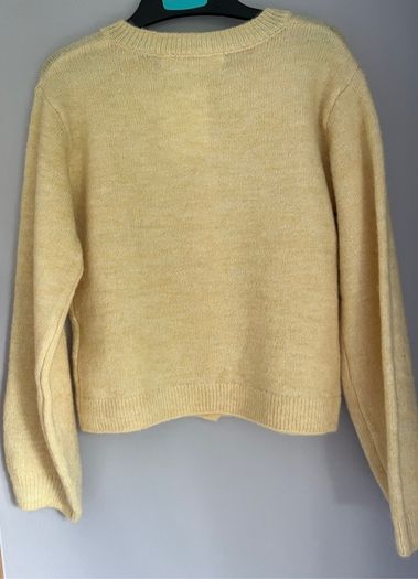 H&M Light yellow girls cardigan Age 4-6 BNWT