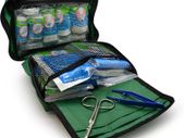 90 Piece Premium Kit Includes Eyewash, 2 x Cold (Ice) Packs and Emergency Blanket for Home, Office, Car, Caravan, Workplace, Travel - Astroplast First aid Kit Bag