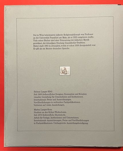 1978 Germany Borek Edition with slipcase. Contains stamps with 12 graphics under mounts with competition designs for postage stamps Germany
