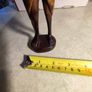 Vintage Authentic African Folk Art Masai Warrior  of Wooden Sculptures Statues Kenya 1940 Image 3