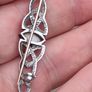 Vintage Sterling silver and White opal brooch Image 7