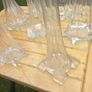 11 Art Noveau glass stem vases, bought in Vienna 70s, D18 Image 8