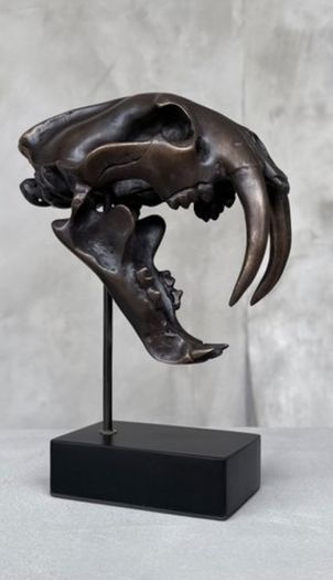 Sabre-Tooth Tiger (20cm) - Bronze, Signed