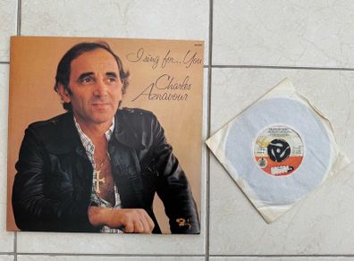 Charles Aznavour and Francoise Hardy vinyl