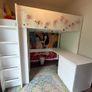 IKEA High Sleeper Bed with Desk, Wardrobe & Storage Image 2