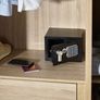 Small Value Safe, Digital Keypad, LED Light Indicators, 15mm Steel Locking Bolts, Emergency Override Key, Wall And Floor Fixings, Black Finish (FREE POSTAGE) Image 3