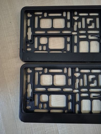 2x mercedes benz registration plate frame