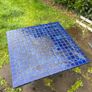 Blue Tiled Outdoor Table Image 3