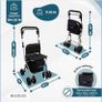 Folding Rollator, Walker with Seat and Basket,  Mobiclinic Coliseo Image 6