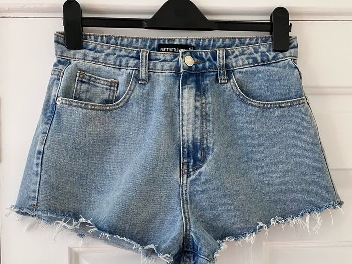 Size 12 Distressed Denim Shorts by Pretty Little Thing