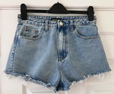 Size 12 Distressed Denim Shorts by Pretty Little Thing