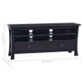 TV Cabinet Light Black Coffee 100x30x45 cm Solid Mahogany Wood Image 8