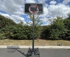 Folding Basketball Hoop with Adjustable Stand (2.40m to 3.05m) - B100 Box