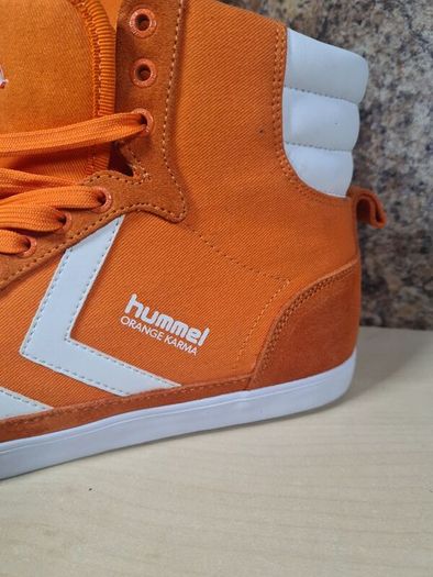 Hummel HI TOP trainers Orange Karma Size UK 7 EU 41 unisex