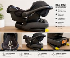baby carseat and stroller