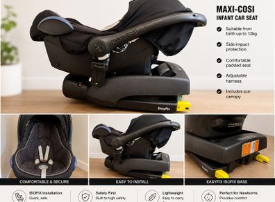 baby carseat and stroller