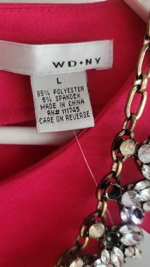 WD NY cerise peplum top Sz L (Fit 14-16UK) - Bnwt