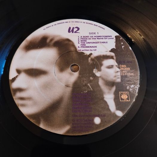 U2 - The Unforgettable Fire Irish pressing