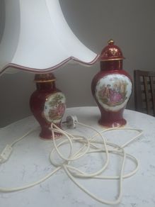 Limoges Set of LAMP and ginger Jar