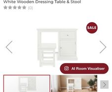 White EZ Living Chest and Dress table