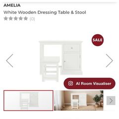 White EZ Living Chest and Dress table