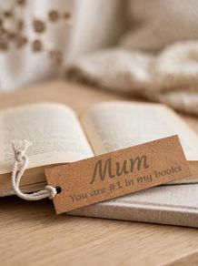 "Mum - You are #1 in my books" Engraved Bookmark