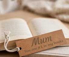 "Mum - You are #1 in my books" Engraved Bookmark