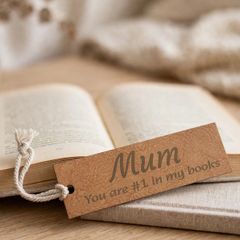 "Mum - You are #1 in my books" Engraved Bookmark