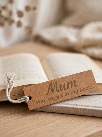 "Mum - You are #1 in my books" Engraved Bookmark