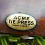 Vintage Acme Wood & Metal Clasped Tie Press Image 5