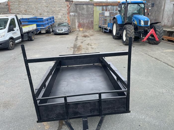 8x4 double axle builders trailer