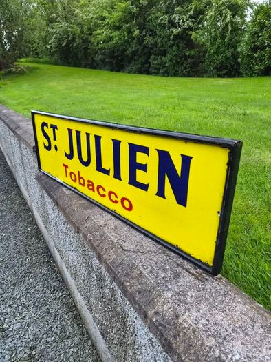 St Julien enamel sign
