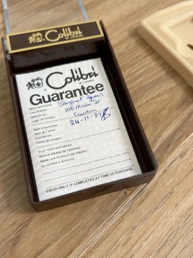 Vintage Colibri of London Lighter , boxed Never Used