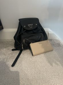 DKNY back pack and wallet