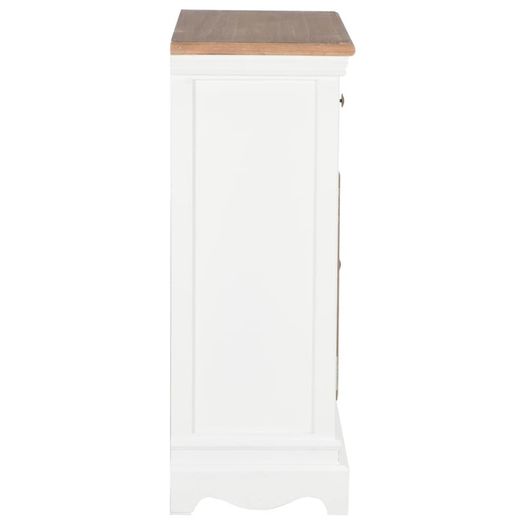 Sideboard White 60x30x80 cm Solid Wood