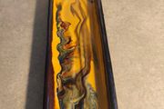Vintage  Studio pottery Terracotta spoon holder Dish / Tray