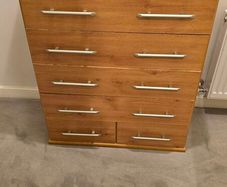 Chest of drawers - channels need fixing