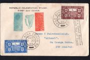 1949 Ireland Republic of Ireland (International Recognition of the Republic) Commemorative Stamps Illustrated First Day Cover (FDC) with Baile Atha Cliath (Dublin) steele cancel